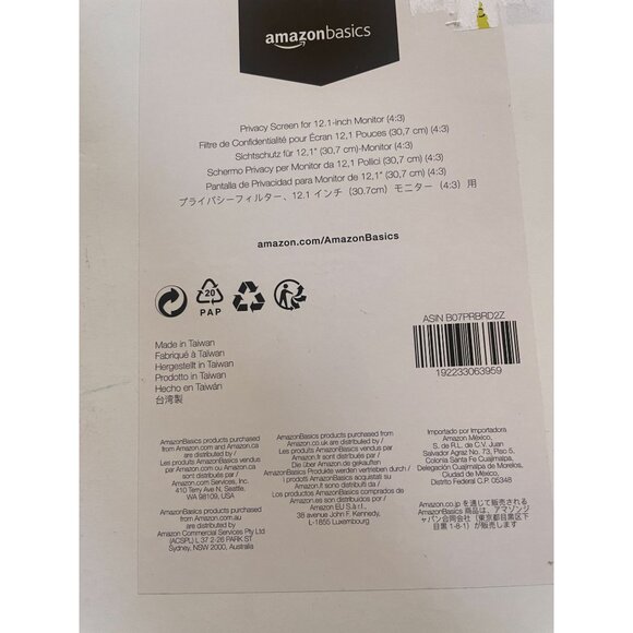 Amazon Basics Privacy Screen Filter For 12.1" Widescreen Laptop car stereo Tesla - Picture 7 of 8